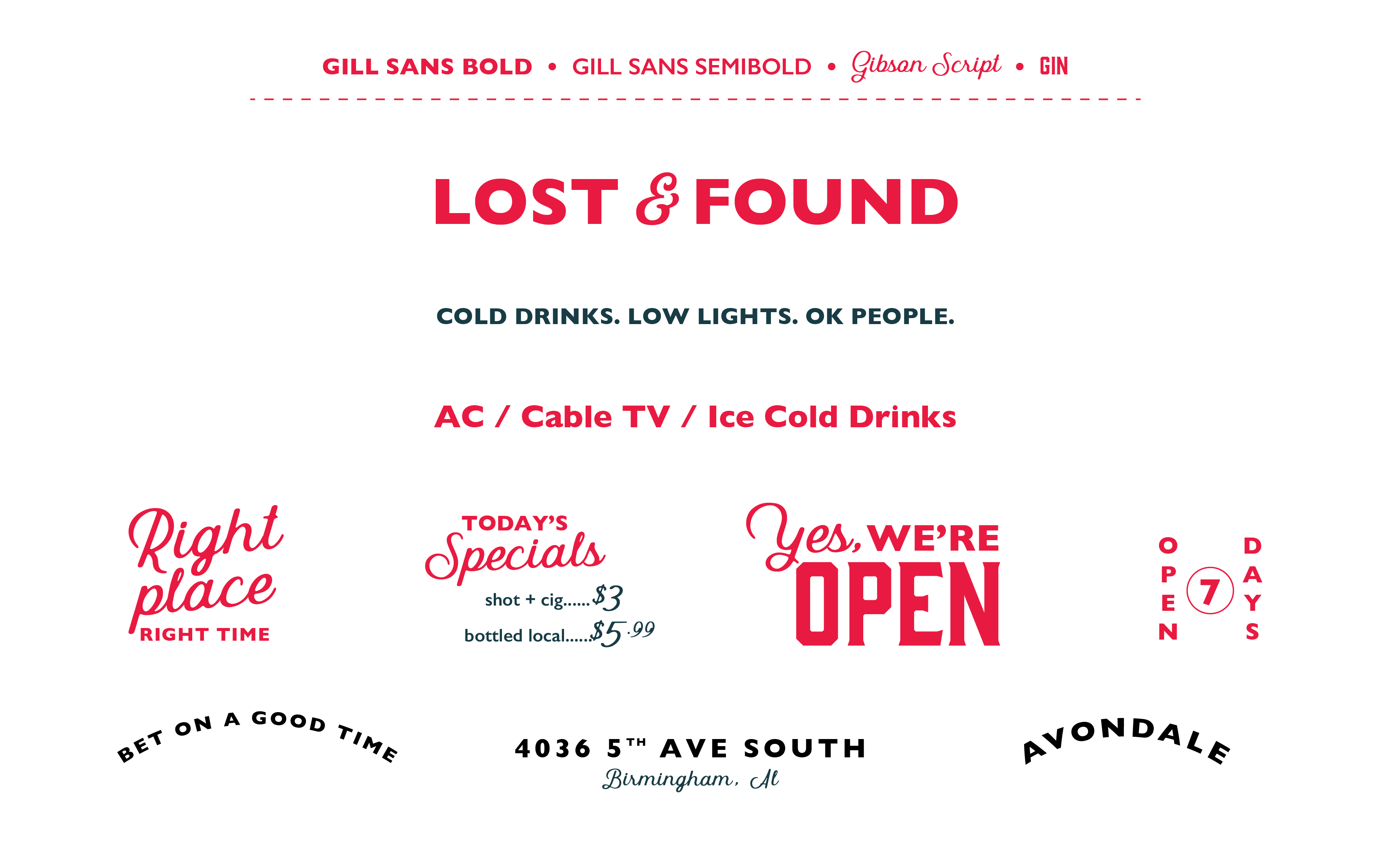 Font system and tagline lockups