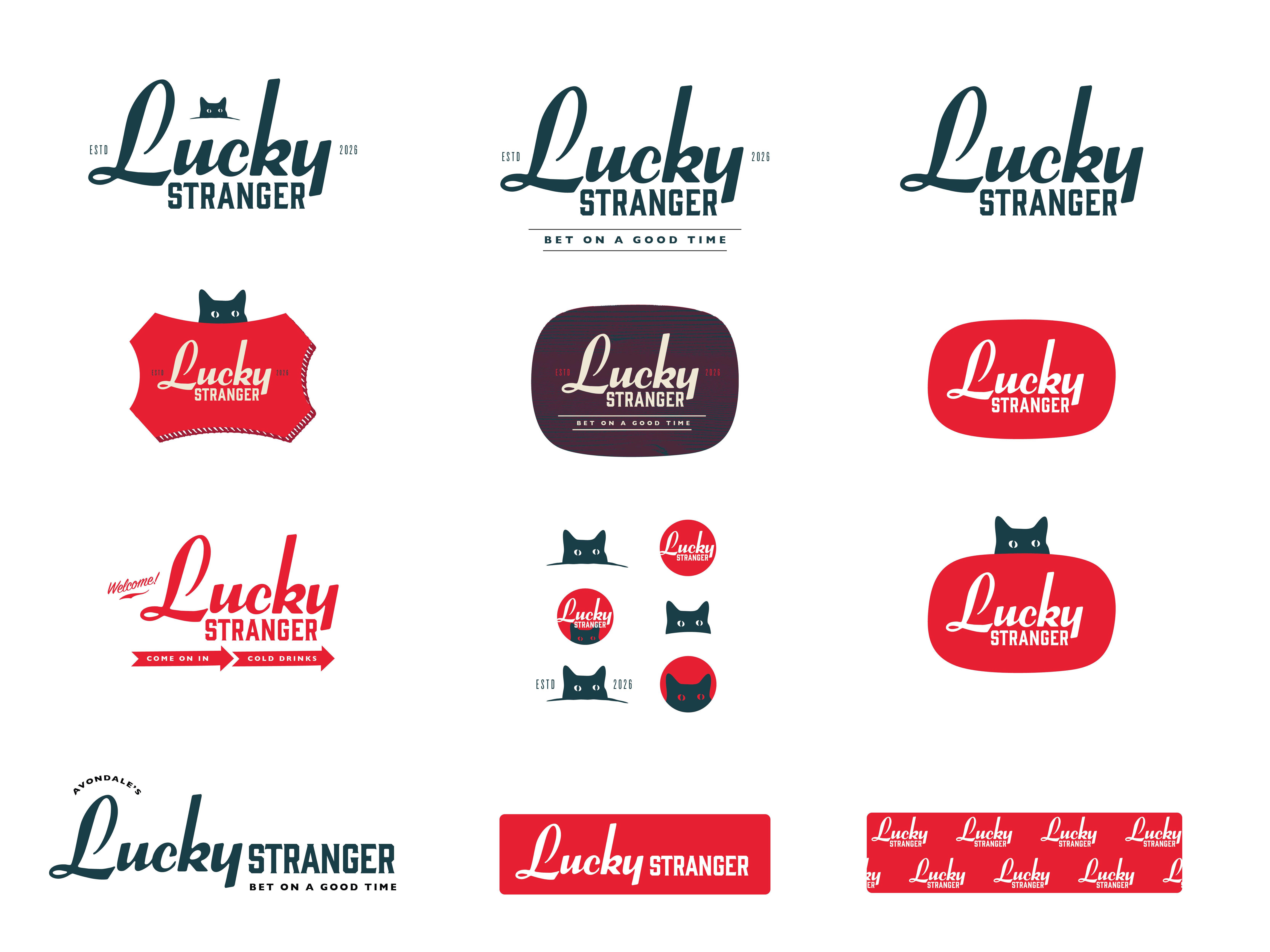 Logo iterations A–G